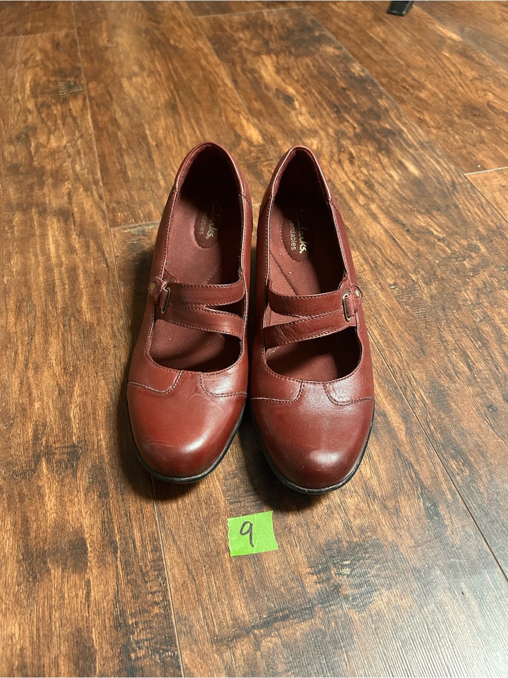 Clarks Bendables Collection Dark Res Mary Jane Shoes sz 9